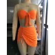 Three-piece Suit Padded Honeycomb Solid Color Tube Bikini Swimsuit Three-piece Suit Padded Honeycomb Solid Color Tube Bikini Swimsuit