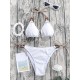 Backless Bandage Hollow Padded Halter-Neck Bikini Swimsuit Backless Bandage Hollow Padded Halter-Neck Bikini Swimsuit
