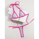 Padded Bandage Sequined Halter-Neck Bikini Swimsuit Padded Bandage Sequined Halter-Neck Bikini Swimsuit