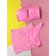 Three-piece Suit Padded Backless Belly-Hollow Ruffled Bikini Swimsuit Three-piece Suit Padded Backless Belly-Hollow Ruffled Bikini Swimsuit