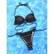 Backless Bandage Hollow Padded Halter-Neck Bikini Swimsuit Backless Bandage Hollow Padded Halter-Neck Bikini Swimsuit