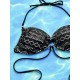 Backless Bandage Hollow Padded Halter-Neck Bikini Swimsuit Backless Bandage Hollow Padded Halter-Neck Bikini Swimsuit