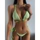 Padded Backless Heart Shape Hollow Halter-Neck Bikini Swimsuit Padded Backless Heart Shape Hollow Halter-Neck Bikini Swimsuit