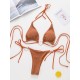 Padded Backless Heart Shape Hollow Halter-Neck Bikini Swimsuit Padded Backless Heart Shape Hollow Halter-Neck Bikini Swimsuit