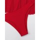 Three-piece Suit Lacy Solid Color Bikini Swimsuit Three-piece Suit Lacy Solid Color Bikini Swimsuit