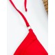 Padded Backless Bandage Snakeskin Printed Halter-Neck Bikini Swimsuit Padded Backless Bandage Snakeskin Printed Halter-Neck Bikini Swimsuit