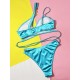 Bandage Belly-Hollow Solid Color Padded One-Shoulder Bikini Swimsuit Bandage Belly-Hollow Solid Color Padded One-Shoulder Bikini Swimsuit