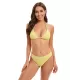 Three-piece Set Padded Backless Solid Color Halter-Neck Bikini Swimsuit Three-piece Set Padded Backless Solid Color Halter-Neck Bikini Swimsuit