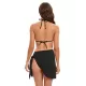 Three-piece Set Padded Backless Solid Color Halter-Neck Bikini Swimsuit Three-piece Set Padded Backless Solid Color Halter-Neck Bikini Swimsuit
