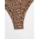 Underwired Leopard Three Pieces Bikini Set Underwired Leopard Three Pieces Bikini Set