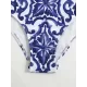 Appliques Floral Two Pieces Bikini Swimsuit Appliques Floral Two Pieces Bikini Swimsuit