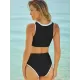 Round Neck Two Pieces Bikini Set Round Neck Two Pieces Bikini Set
