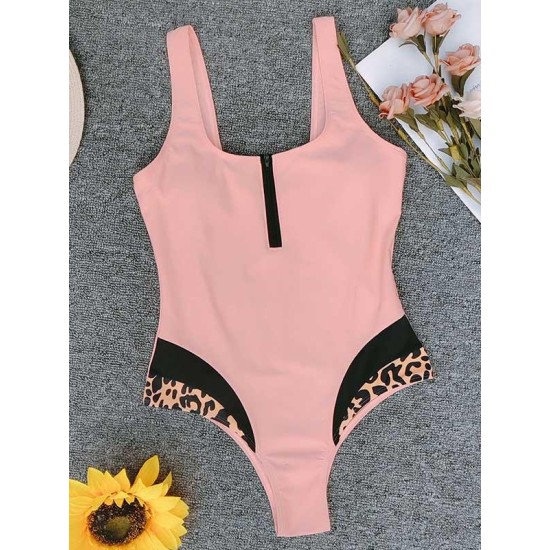 Zipper Front Seamless One Piece Swimsuit Zipper Front Seamless One Piece Swimsuit