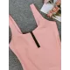 Zipper Front Seamless One Piece Swimsuit Zipper Front Seamless One Piece Swimsuit