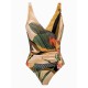 Floral V-Neck Floral One Piece Swimsuit Floral V-Neck Floral One Piece Swimsuit
