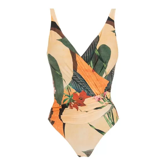 Floral V-Neck Floral One Piece Swimsuit Floral V-Neck Floral One Piece Swimsuit