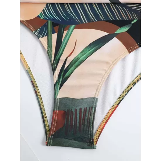 Floral V-Neck Floral One Piece Swimsuit Floral V-Neck Floral One Piece Swimsuit