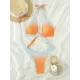 Padded Belly-Hollow Gradient Hollow Halter-Neck One-Piece Swimwear Padded Belly-Hollow Gradient Hollow Halter-Neck One-Piece Swimwear