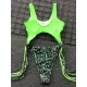 Hollow Tasseled Color-Block One-Piece Swimwear Hollow Tasseled Color-Block One-Piece Swimwear