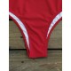 Falbala Sleeve Tight Hollow Knotted One-Piece Swimwear Falbala Sleeve Tight Hollow Knotted One-Piece Swimwear