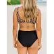 Sleeveless Leopard Print Split-Joint Monokini Swimwear Sleeveless Leopard Print Split-Joint Monokini Swimwear