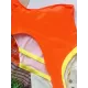 Contrast Color Split-Joint Asymmetric One-Shoulder One-Piece Swimwear Contrast Color Split-Joint Asymmetric One-Shoulder One-Piece Swimwear