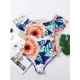 Off-The-Shoulder Floral One-Piece Swimwear Off-The-Shoulder Floral One-Piece Swimwear