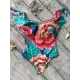 Off-The-Shoulder Floral One-Piece Swimwear Off-The-Shoulder Floral One-Piece Swimwear