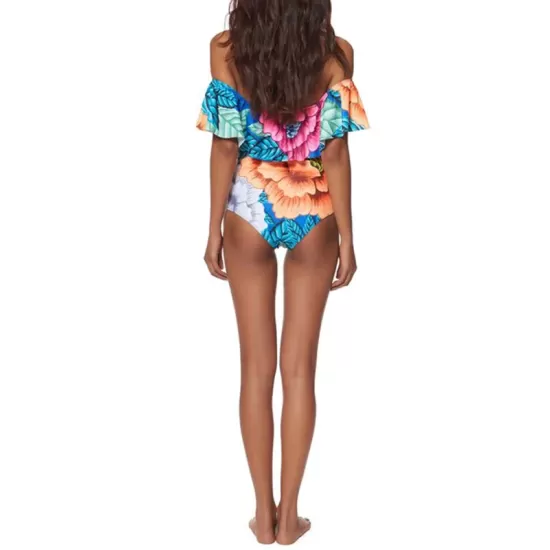 Off-The-Shoulder Floral One-Piece Swimwear Off-The-Shoulder Floral One-Piece Swimwear