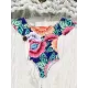 Off-The-Shoulder Floral One-Piece Swimwear Off-The-Shoulder Floral One-Piece Swimwear