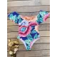 Off-The-Shoulder Floral One-Piece Swimwear Off-The-Shoulder Floral One-Piece Swimwear
