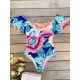 Off-The-Shoulder Floral One-Piece Swimwear Off-The-Shoulder Floral One-Piece Swimwear