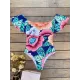 Off-The-Shoulder Floral One-Piece Swimwear Off-The-Shoulder Floral One-Piece Swimwear