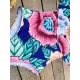 Off-The-Shoulder Floral One-Piece Swimwear Off-The-Shoulder Floral One-Piece Swimwear