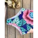 Off-The-Shoulder Floral One-Piece Swimwear Off-The-Shoulder Floral One-Piece Swimwear