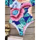 Off-The-Shoulder Floral One-Piece Swimwear Off-The-Shoulder Floral One-Piece Swimwear