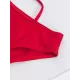 Solid Color Irregular Cropping Hollow Monokini Swimwear Solid Color Irregular Cropping Hollow Monokini Swimwear