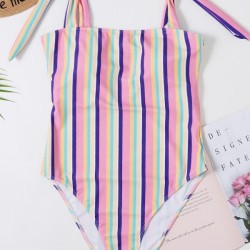 Printed Knotted One-Piece Swimwear