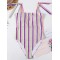 Printed Knotted One-Piece Swimwear