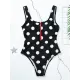 Floral Printed Zipper Backless One-Piece Swimwear Floral Printed Zipper Backless One-Piece Swimwear
