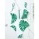 Floral Printed Zipper Backless One-Piece Swimwear Floral Printed Zipper Backless One-Piece Swimwear
