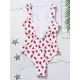 Floral Printed Zipper Backless One-Piece Swimwear Floral Printed Zipper Backless One-Piece Swimwear