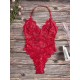 Deep V-Neck Lace One-Piece Bodysuit Lingerie Deep V-Neck Lace One-Piece Bodysuit Lingerie