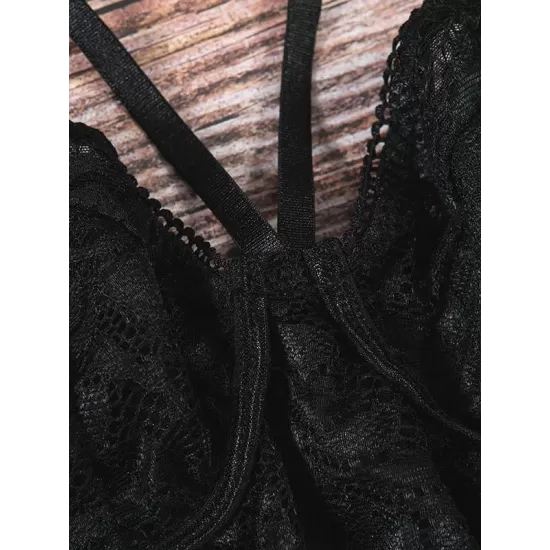 Hollow Bandage One-Piece Teddy Lingerie Hollow Bandage One-Piece Teddy Lingerie