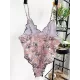 Floral-Print Triangles One-Piece Swimwear Floral-Print Triangles One-Piece Swimwear
