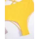 Solid Color Knotted Split One-Piece Swimsuit Solid Color Knotted Split One-Piece Swimsuit