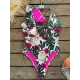 Floral Lion Print Falbala One Shoulder One-Piece Swimsuit Floral Lion Print Falbala One Shoulder One-Piece Swimsuit