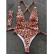 Leopard Backless One-Piece Swimsuit
