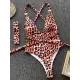 Leopard Backless One-Piece Swimsuit Leopard Backless One-Piece Swimsuit