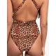 Leopard Backless One-Piece Swimsuit Leopard Backless One-Piece Swimsuit